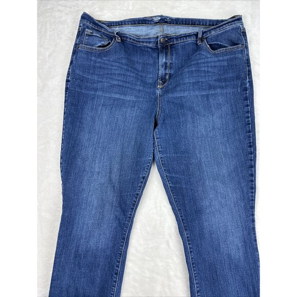 Old Navy Jeans Women’s Size 16 Tall Sweetheart Straight Lakeshore Denim Blue - Picture 2 of 10